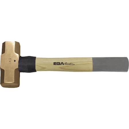 Ega Master SLEDGE HAMMER 2000 GR HICKORY HANDLE NON SPARKING Al-Bron 35884